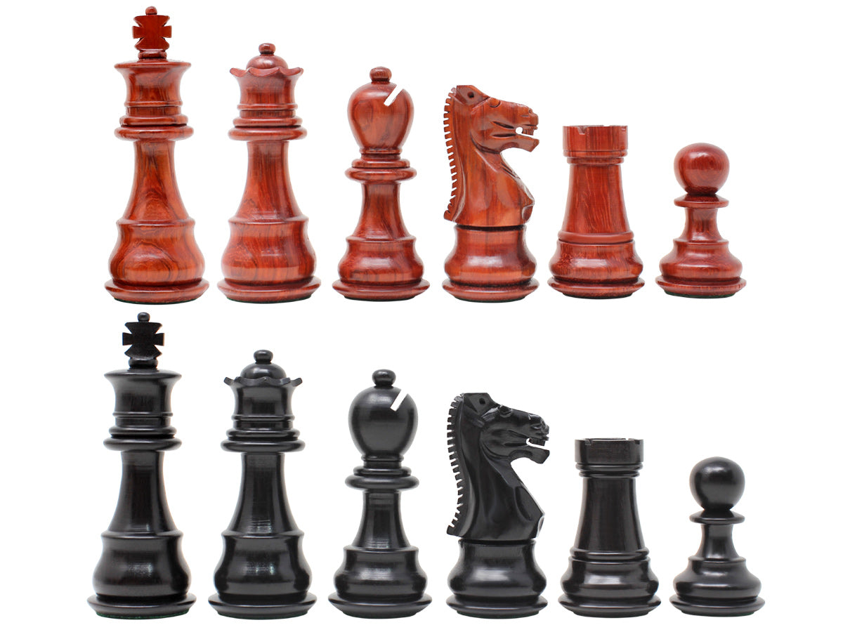 The Arabian - Triple Weighted Ebony Chess Pieces