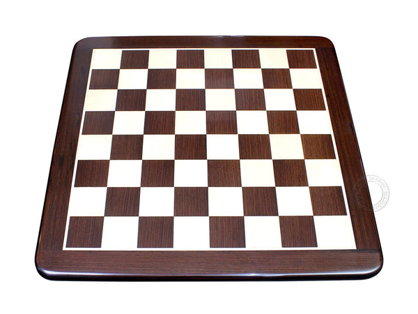 15" Flat Wenge Wood Chess Board - Square Size 1.5"