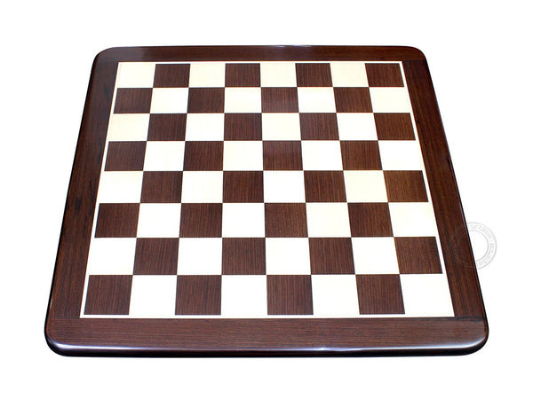 22" Flat Wenge Wood Chess Board - Square Size 2.25"