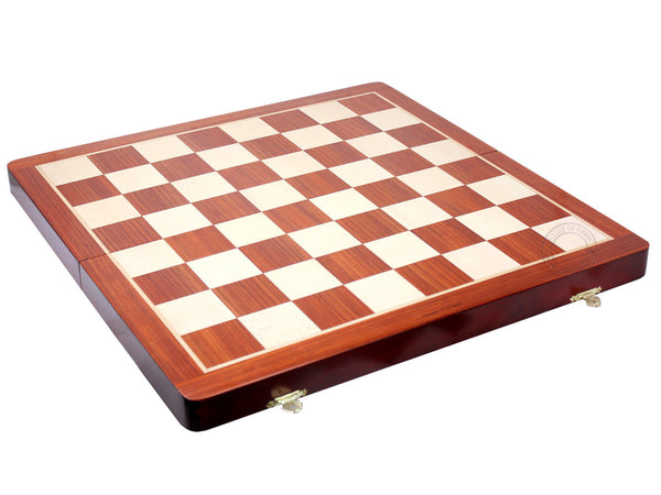 23" Folding Blood Wood Chess Board - Square Size 2.5"