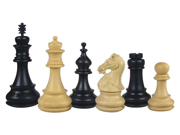 Premier Chess Pieces Regalia Staunton Ebonized/Boxwood 4-1/2"