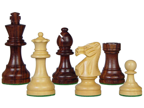 Popular Staunton Tournament Wood Chess Set Pieces 3-3/4" Rosewood/Boxwood