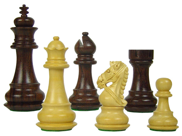 Premier Chess Pieces Royal Knight Staunton King Size 3-1/2" Rosewood/Boxwood