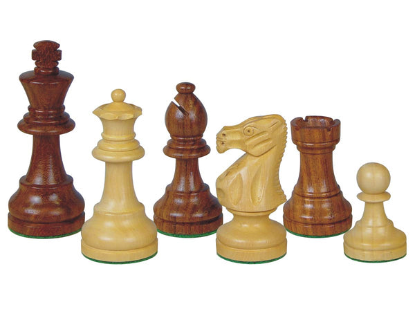 Popular Staunton Tournament Wood Chess Set Pieces 3-3/4" Golden Rosewood/Boxwood