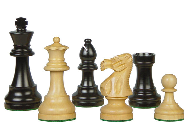 Popular Staunton Tournament Wood Chess Set Pieces 3-3/4" Ebony/Boxwood