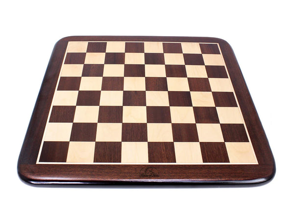 15" Flat Ringy Rosewood Chess Board - Square Size 1.5"