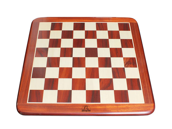19" Flat Blood Wood Chess Board - Square Size 2"