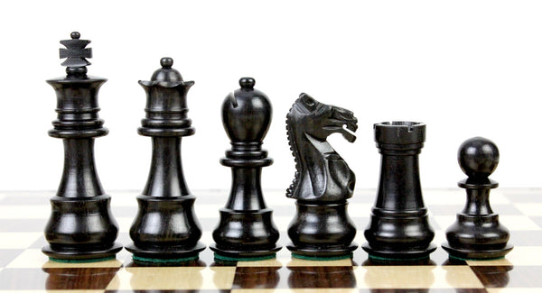 Ebony wood/Boxwood Chess Set Pieces Galaxy Staunton 3" + 15" Wenge Wood Flat Chess Board