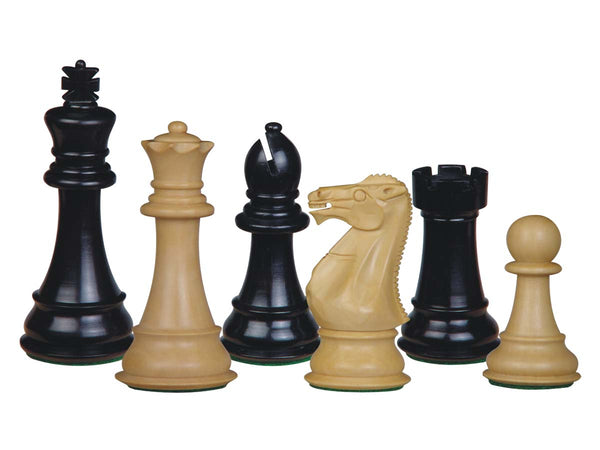 Perfect Tournament Chess Set Pieces Imperial Staunton Ebony/Boxwood 4"
