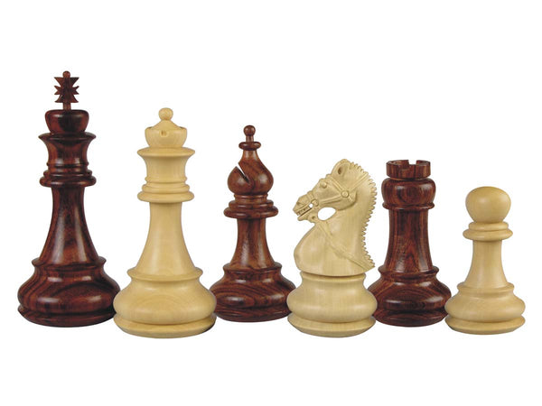 Premier Chess Pieces Regalia Staunton Rosewood/Boxwood 4-1/2"