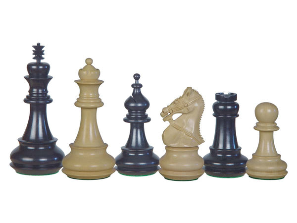 Premier Chess Pieces Regalia Staunton Ebony/Boxwood 4-1/2"