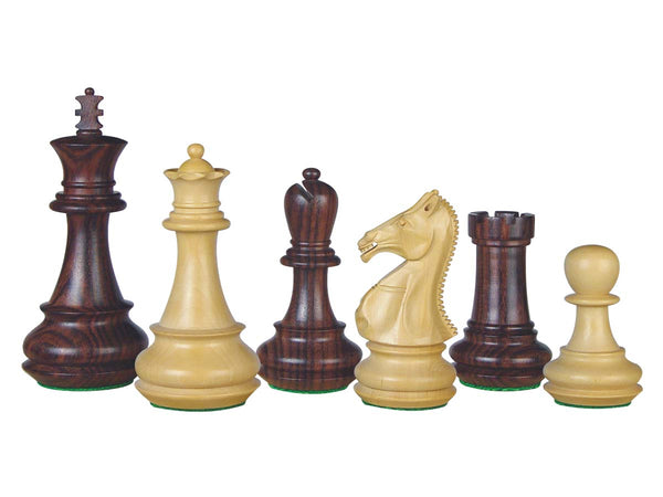 Rose Wood Chess Set Pieces Royal King 4-1/4" + 2 Extra Queens