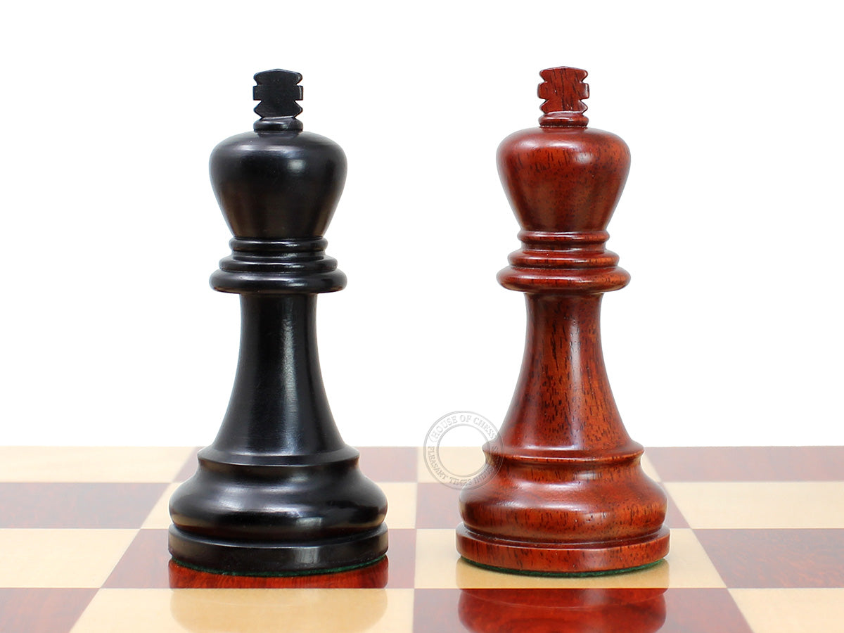 House Of Chess Grand Master Staunton Schachfiguren – King Size 9,5 Cm Aus Akazienholz/Buchsbaum, Mit 2 Extra-Königinnen