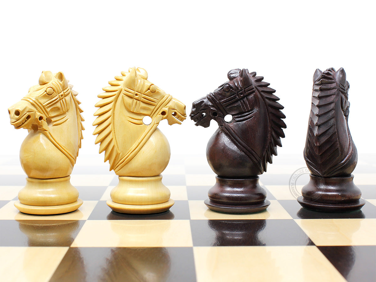 Ringy Rosewood/Boxwood Chess Set Pieces Rio Staunton 4.0