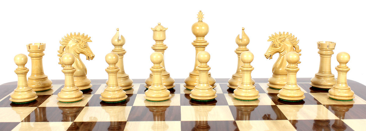 3\" Professional Staunton Chess Pieces Only Set- Weighted Golden...