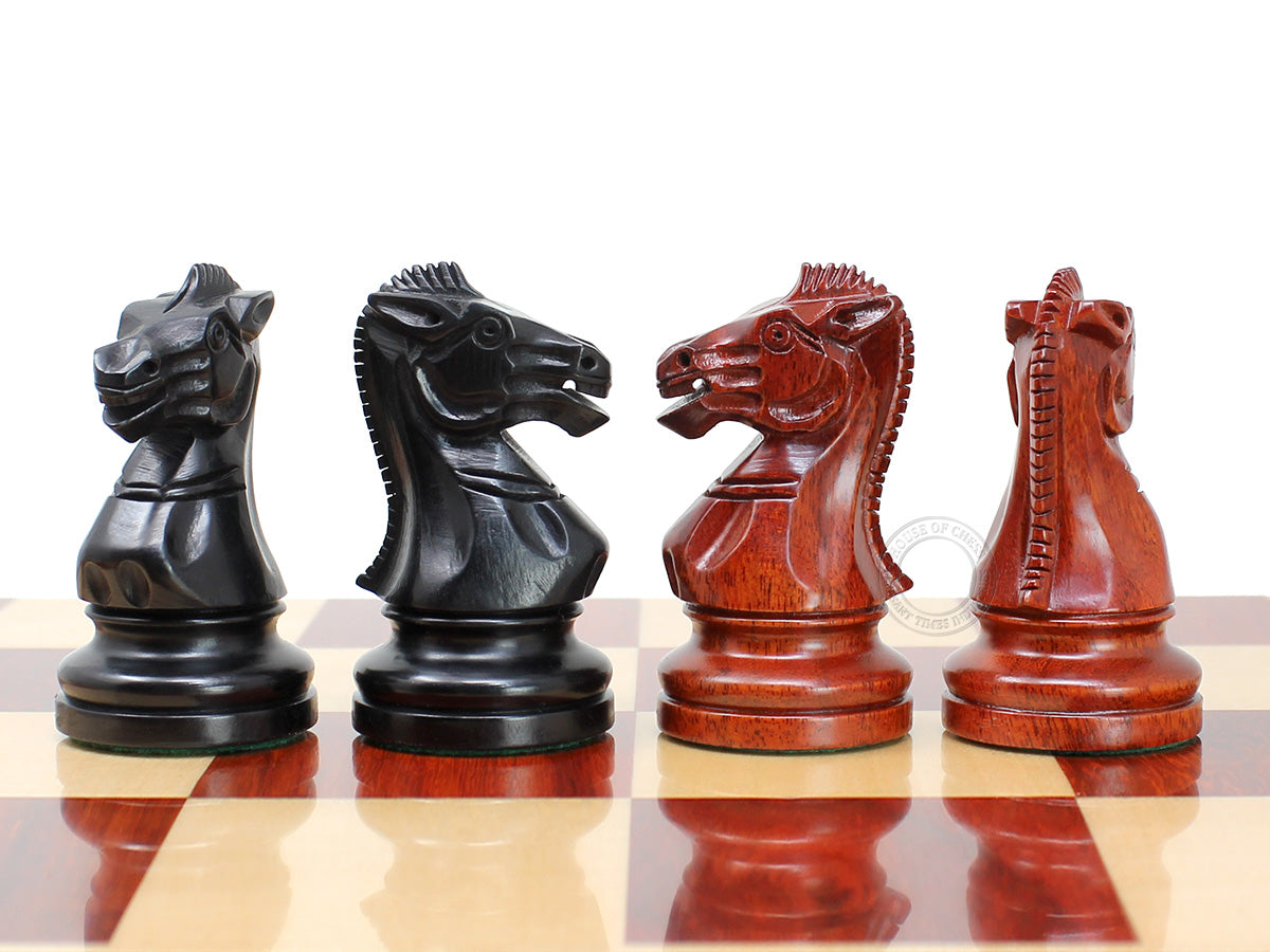 House Of Chess Grand Master Staunton Schachfiguren – King Size 9,5 Cm Aus Akazienholz/Buchsbaum, Mit 2 Extra-Königinnen