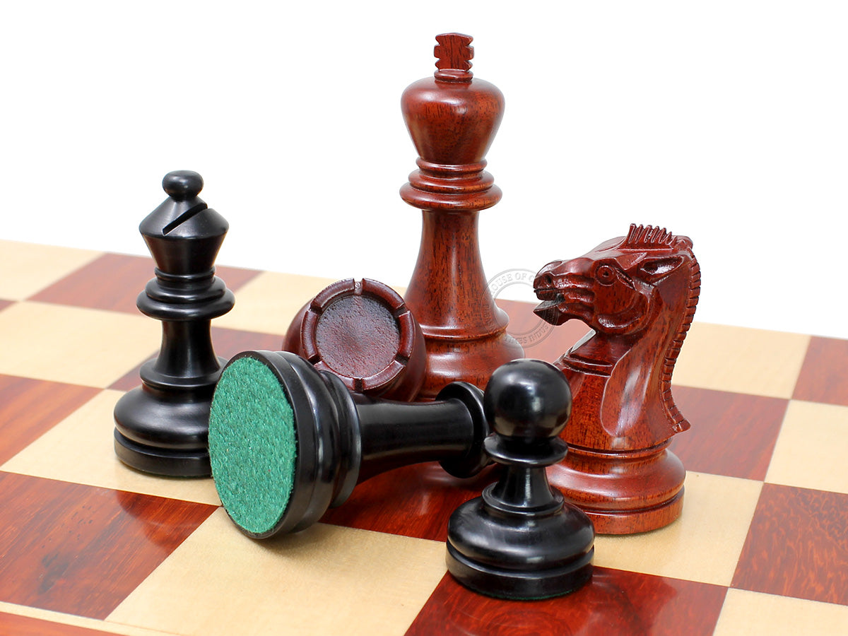 House Of Chess Grand Master Staunton Schachfiguren – King Size 9,5 Cm Aus Akazienholz/Buchsbaum, Mit 2 Extra-Königinnen
