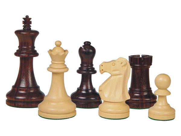 Wooden Chess Pieces Supreme Staunton Rosewood/Boxwood 3-3/4"