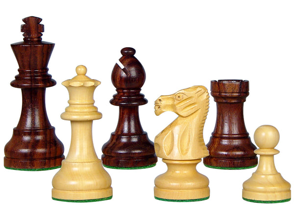 Popular Staunton Wooden Chess Pieces King Size 3" Rosewood/Boxwood