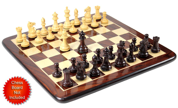 Rosewood Chess Set Pieces Emperor Staunton 3.6" + 2 Extra Queens