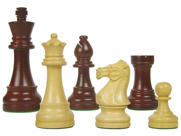 Tournament Style Popular Staunton Wooden Chess Pieces King Size 4" Rosewoodnized/Boxwood