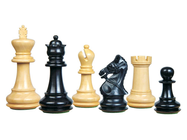 Premier Chess Set Pieces Royal Crown Staunton Ebonized/Boxwood 4-1/4inch