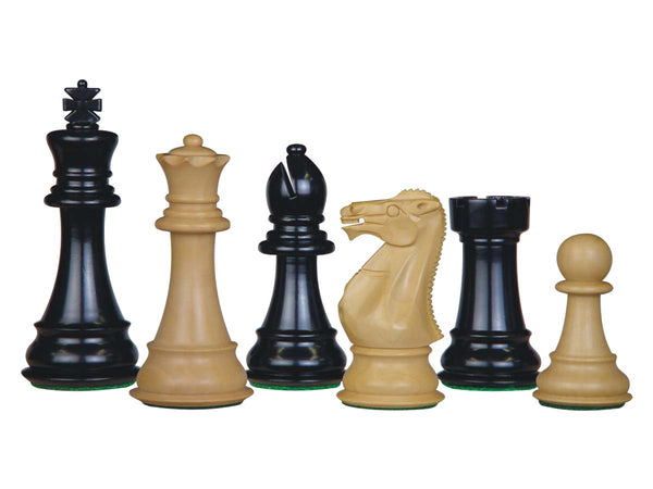 Perfect Tournament Chess Set Pieces Imperial Staunton Ebonized/Boxwood 4"