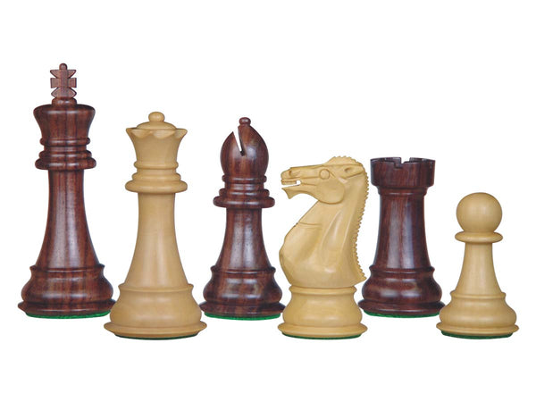 Perfect Tournament Chess Set Pieces Imperial Staunton Rosewood/Boxwood 4"